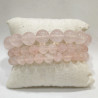 Bracelet Quartz Rose A+ Pierres Rondes
