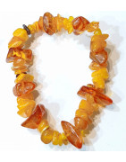 Bracelet Ambre Baltique Pierres Roulées Baroque