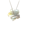Pendentif Nacre Fleur avec Chaîne 45cm Argent 925