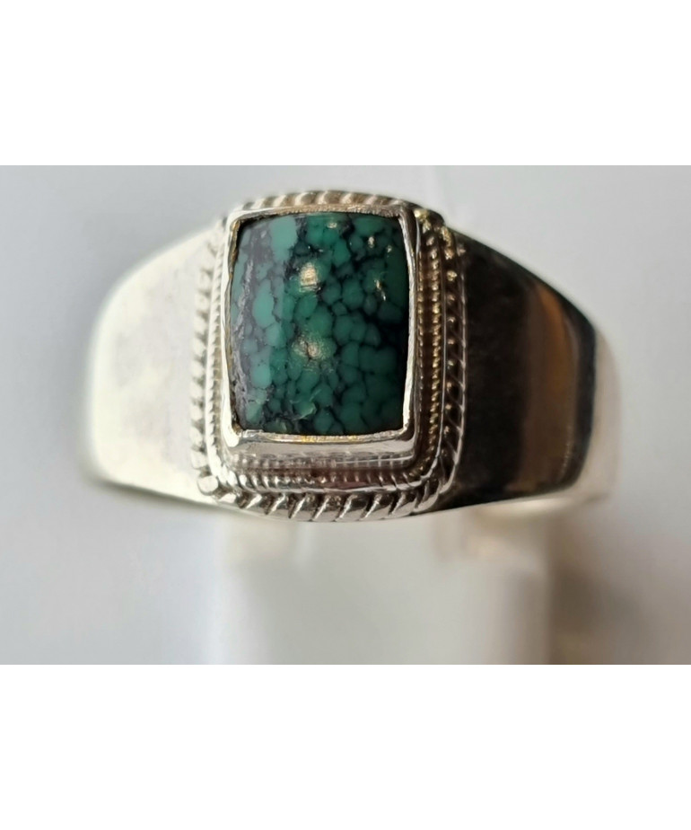 Bague Turquoise argent 925 Taille 68