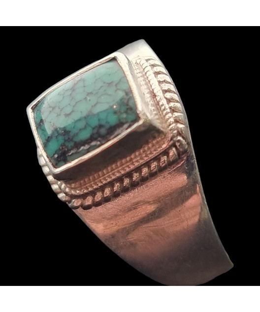 Bague Turquoise argent 925 Taille 68