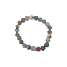 Bracelet Agate mousse Pierres Rondes Facettées 8mm