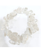 Bracelet Cristal de Roche Baroque 19cm