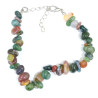 Bracelet Jaspe Sanguin Baroque avec Fermoir 17 + 6 cm
