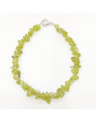 Bracelet Péridot Baroque avec Fermoir