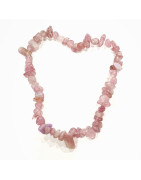 Bracelet Tourmaline rose (Rubelite) Baroque (s)