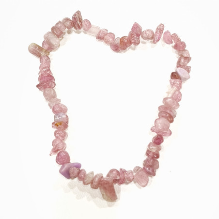 Bracelet Tourmaline rose (Rubelite) Baroque (s)