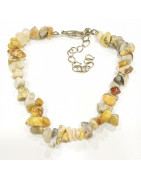 Bracelet Agate Crazy Lace avec Fermoir 17 + 6 cm
