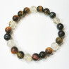 Bracelet 3 Yeux Citrine Pierres Rondes 8mm