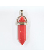 Pendentif Verre de Murano Pointe Rouge