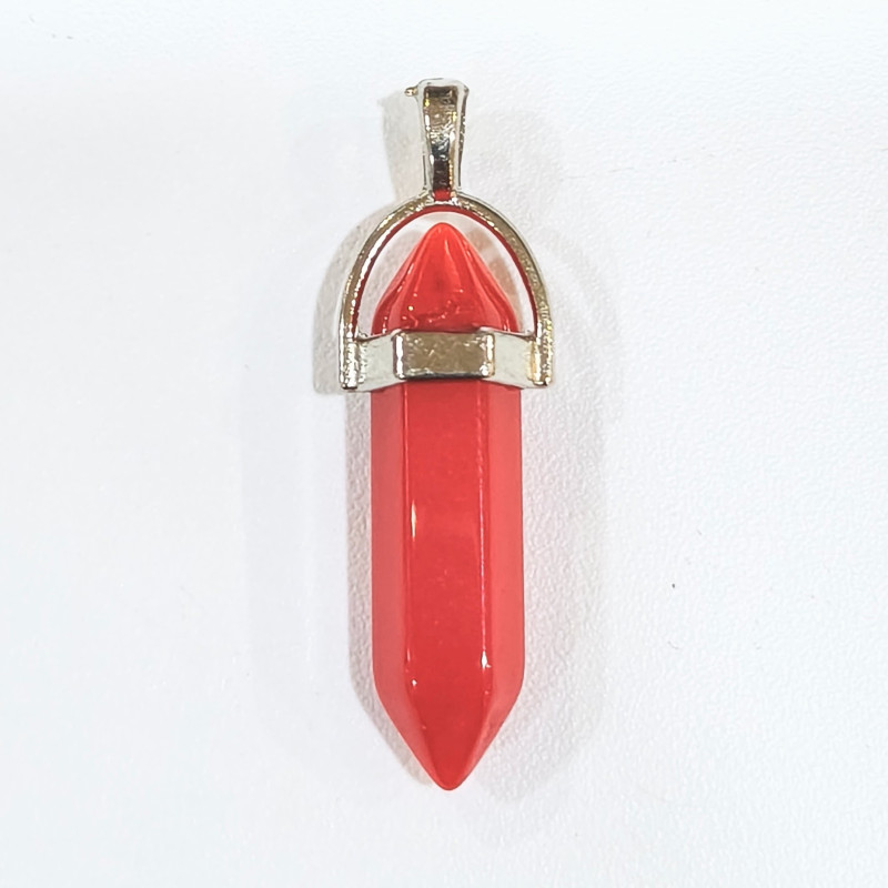 Pendentif Verre de Murano Pointe Rouge
