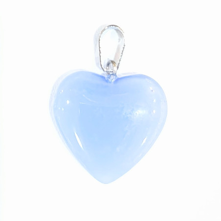 Pendentif Verre de Murano Cœur Lavande