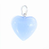 Pendentif Verre de Murano Cœur Lavande