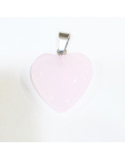 Pendentif Verre de Murano Cœur Rose