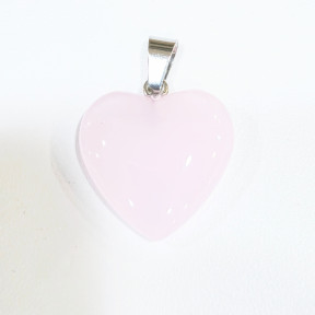 Pendentif Verre de Murano Cœur Rose