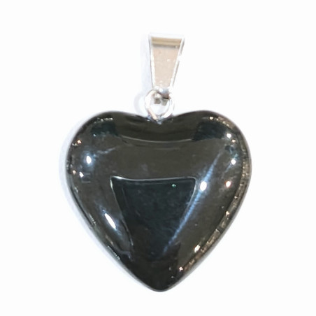 Pendentif Verre de Murano Cœur Noir