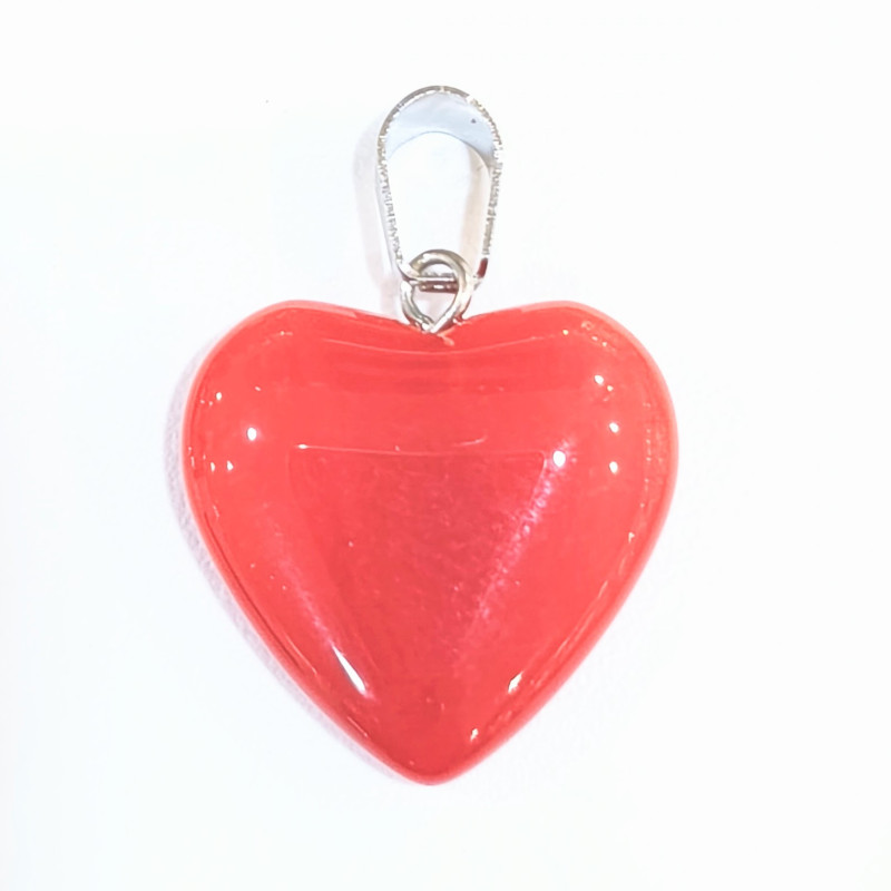 Pendentif Verre de Murano Cœur Rouge