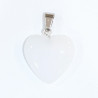 Pendentif Verre de Murano Cœur Blanc