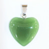 Pendentif Verre de Murano Cœur Vert Foncé