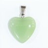 Pendentif Verre de Murano Cœur Vert Clair