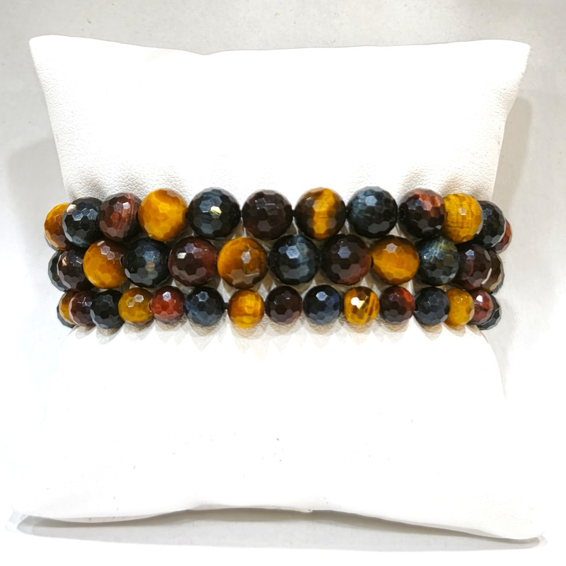 Bracelet 3 yeux Pierre Rondes Facettées