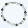 Bracelet Quartz Lodolite Pierres rondes 6mm (s)
