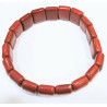 Bracelet Jaspe Rouge Plaques 14x10 mm