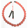 Bracelet Cornaline Onyx Cristal de Roche Type Mala Pierres Rondes 6mm