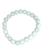 Bracelet Amazonite Pierre Rondes Facettées 8mm