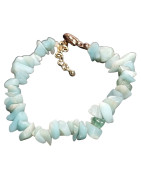 Bracelet Amazonite Baroque avec fermoir