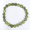 Bracelet Jade Néphrite Serpentine Pierres Rondes 8mm