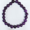 Bracelet Lépidolite Pierres Rondes 8mm
