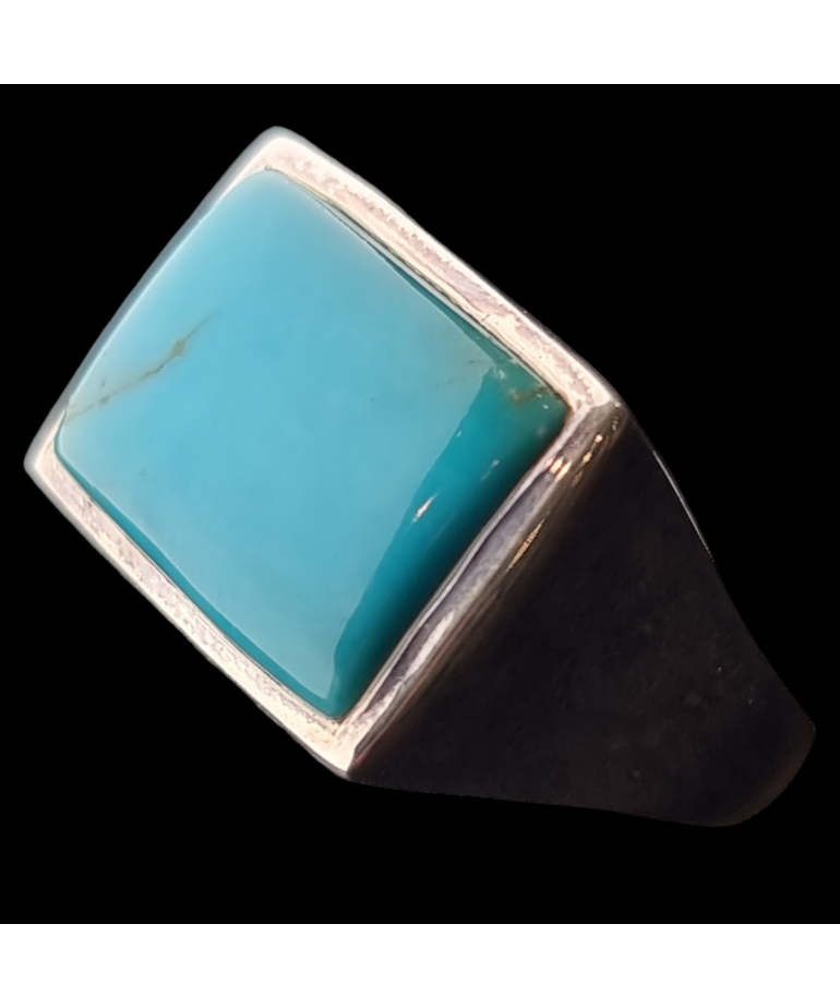 Bague Turquoise argent 925 Taille 64