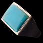 Bague Turquoise argent 925 Taille 64