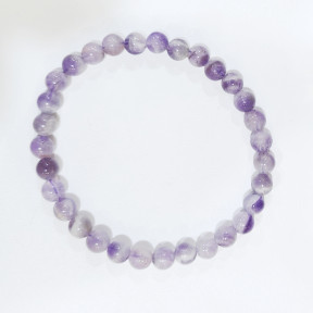 Bracelet Améthyste Lavande Pierres Rondes 6mm