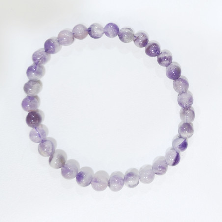 Bracelet Améthyste Lavande Pierres Rondes 6mm