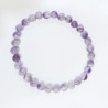 Bracelet Améthyste Lavande Pierres Rondes 6mm