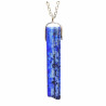 Pendentif Lapis-Lazuli 5 cm sur Chaîne Acier Inox 42 + 5 cm Modèle 1