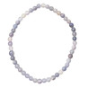 Bracelet Tanzanite A+ Pierres Rondes 4mm