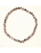Bracelet Tanzanite Pierres Rondes 4mm