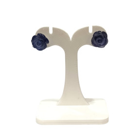 Boucles Iolite Fleur (Rose) Argent 925