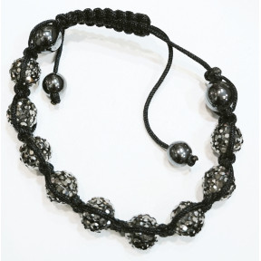 Bracelet Swarovski et Hématite Shambhala