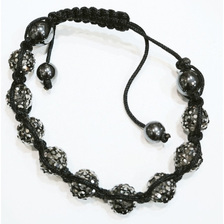 Bracelet Swarovski et Hématite Shambhala