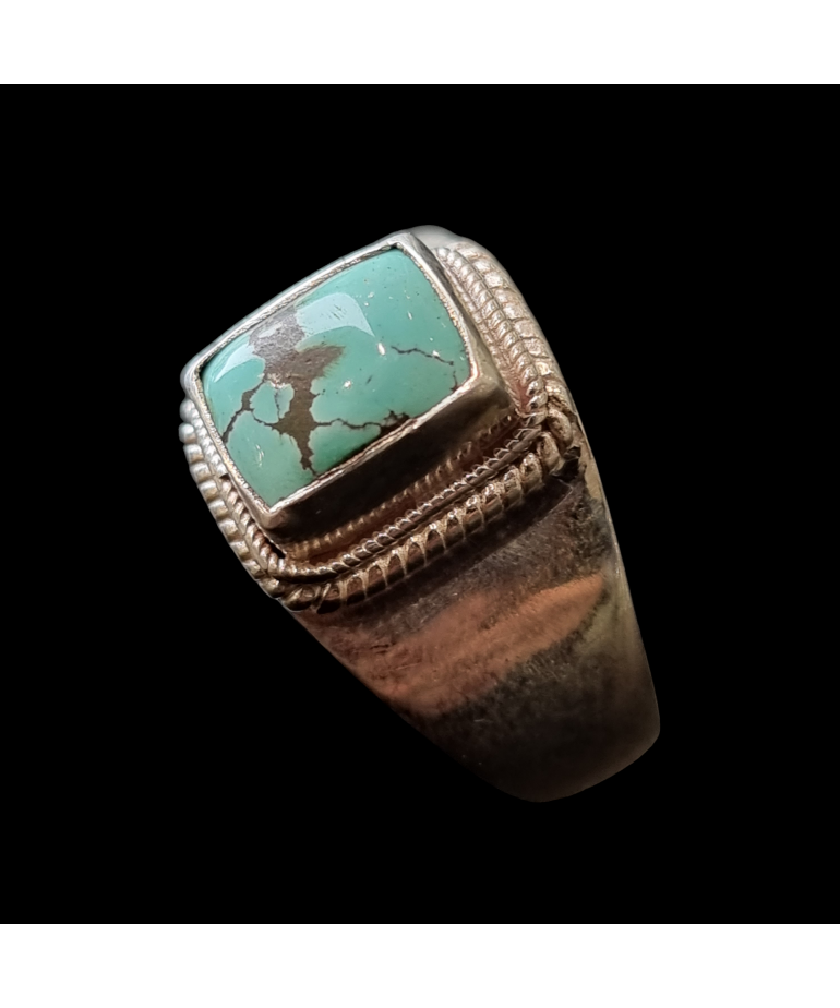 Bague Turquoise argent 925 Taille 64