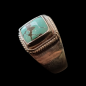 Bague Turquoise argent 925 Taille 64