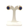 Boucles Lapis-Lazuli Ovales Argent 925 Plaqué Or