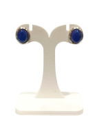 Boucles Lapis-Lazuli Ovales Argent 925