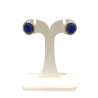 Boucles Lapis-Lazuli Ovales Argent 925