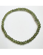 Bracelet Apatite Verte Pierres Rondes 4mm