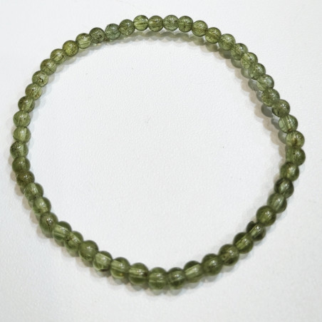 Bracelet Apatite Verte Pierres Rondes 4mm